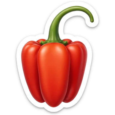 pointy red pepper sticker