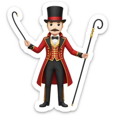Ringmaster with Whip sticker