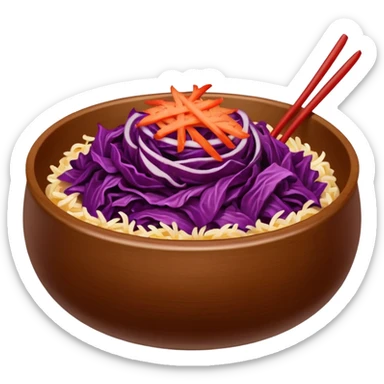 kimmchi dish brown bowl sticker