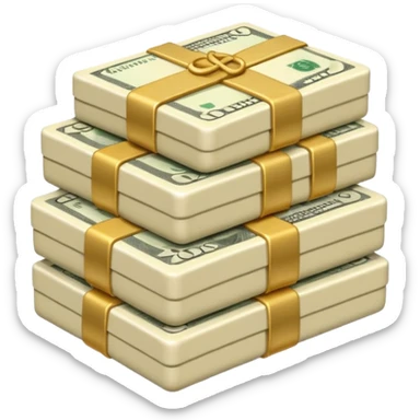 plain ivory money sticker