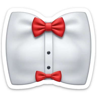 Red bow tie sticker