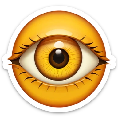 Realistic Cat-Reptile slit pupil eye in a circle  sticker