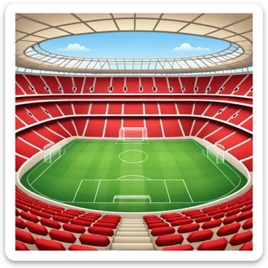 soccer stadium (#00A3E0) and red (#F9423A) sticker