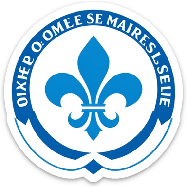 Logo du club de foot Olympique de Marseille sticker