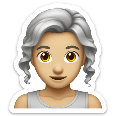 light grey bow sticker