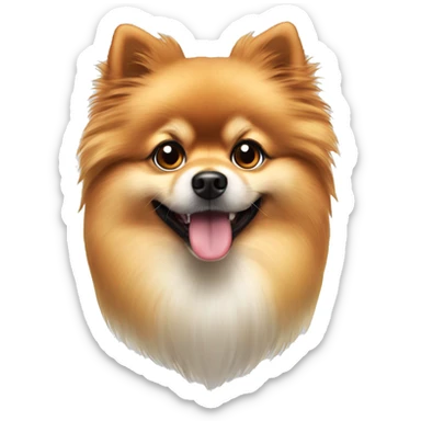 Dog spitz Pomeranian  sticker