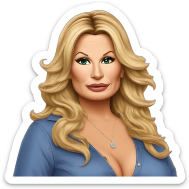 jennifer coolidge duck face sticker