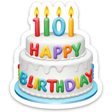 Happy Birthday Bob Birthday Cake sticker