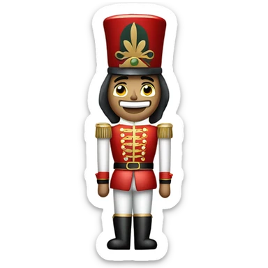 nutcracker, male with torso and teeth sticker