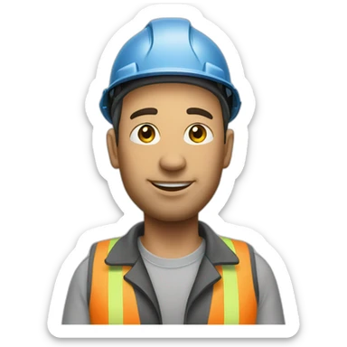 Construction site staff sticker