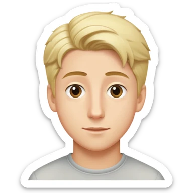 Milo Manheim, young male actor with blonde hair sticker