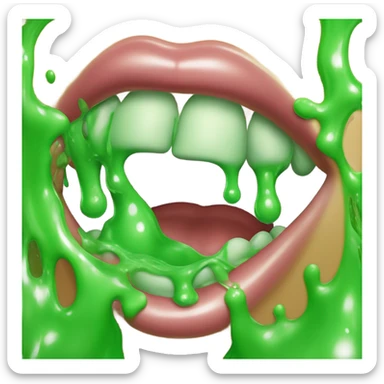 Slime out of Mouth sticker
