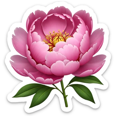 Create a peony flower emoji sticker