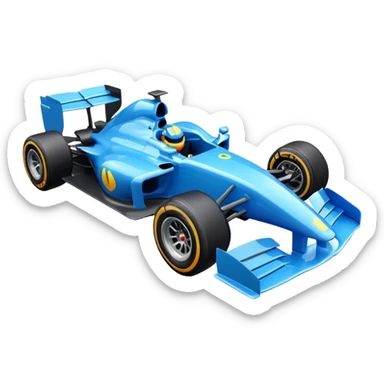 formula 1 blue sticker