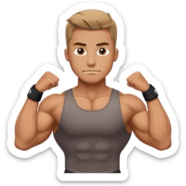 Workout guy  sticker