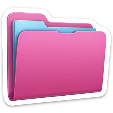 Carpeta rosa claro sticker