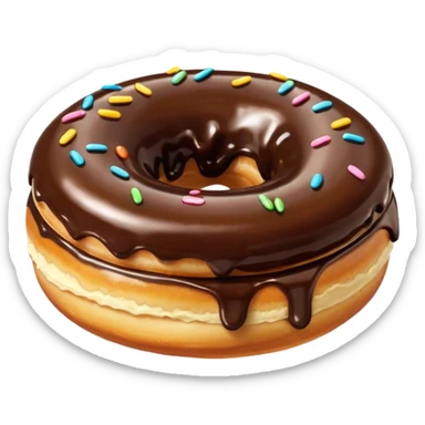 donuts chocolate topping sticker