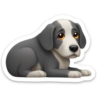 perro durmiendo sticker