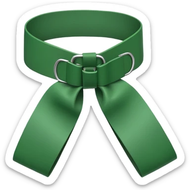 Green karate belt sticker