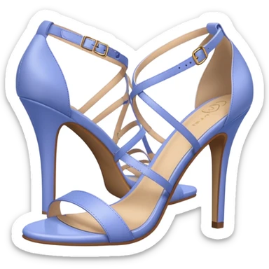 strappy periwinkle heels sticker