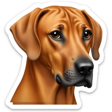 A rhodesian ridgeback  sticker
