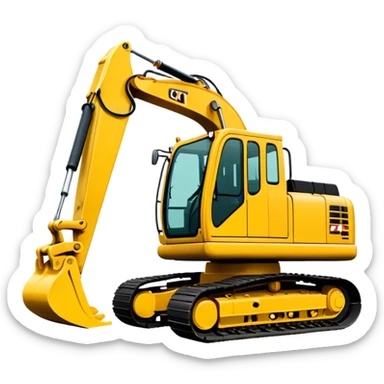 Excavator - Caterpillar 330 (Model Year: 2022) (Iconic colour: Yellow) sticker