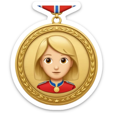 médaille du courage Cerballaince sticker