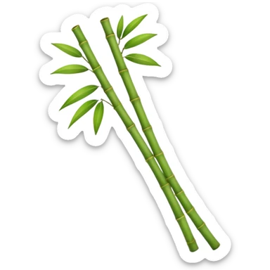 Bamboo stick with leaves emoji sticker