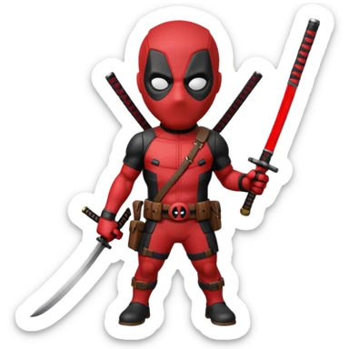 DeadPool from marvel rivals sticker
