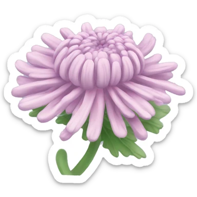 Chrysanthemum in a Pastell color  sticker