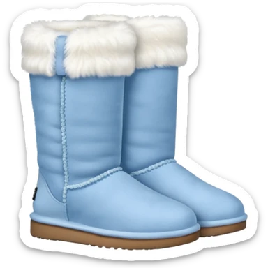 Blue pastel winter Uggs sticker