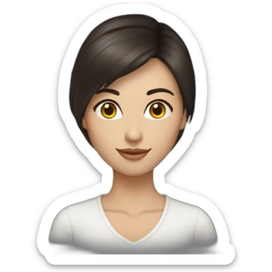 ukrainian brunette sticker