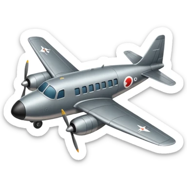 avion antiguo   sticker