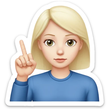 Face with fuck u finger rolling eyes sticker