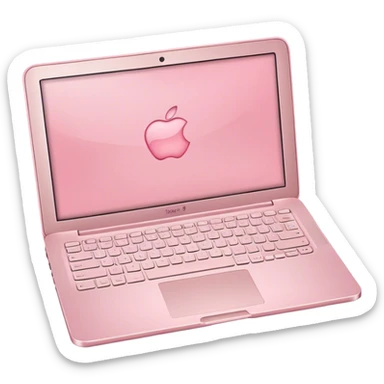 Light pink laptop sticker