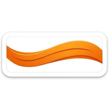 elegant horizontal banner using HEX code #FF6A00 as the color sticker