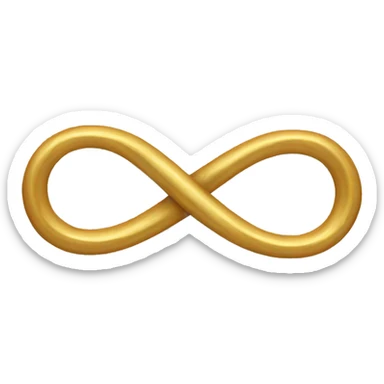 Infinity symbol sticker