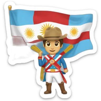 bandera de Perú, Argentina hablando inglés sticker