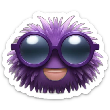 brown Venonat glasses sticker