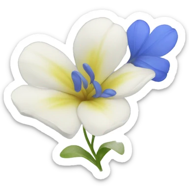 National Bleuet flower sticker
