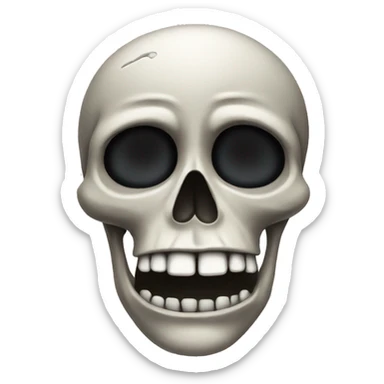 Classic skull with tears sticker