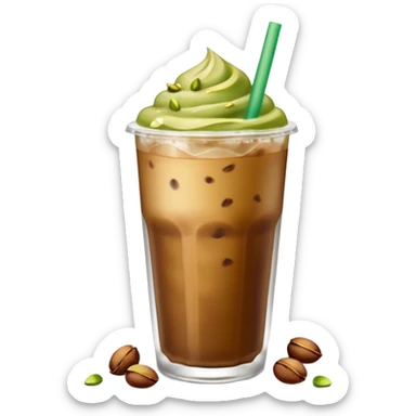 Starbucks Iced coffee with pistachio   sticker