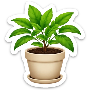 potted plant sticker
