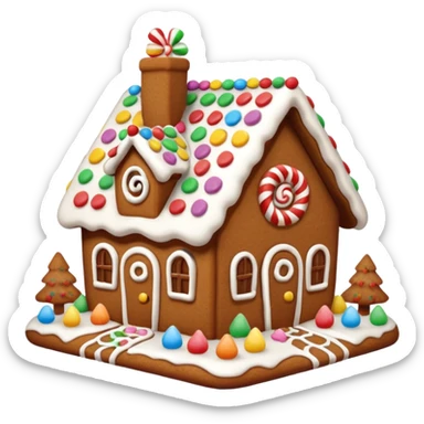 Gingerbread house sticker