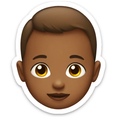 baby with follow sticker