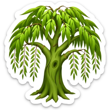 Weeping willow tree sticker
