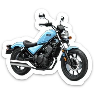 Honda rebel 125 pastel blue sticker