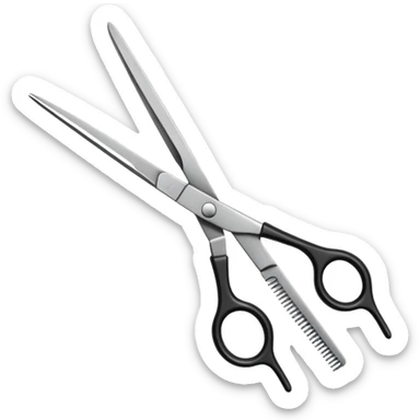  hairdressing scissors sticker