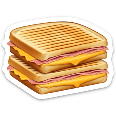 panini with ham and cheese sticker