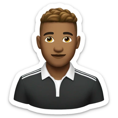 Tyler Blevins with a low taper fade sticker